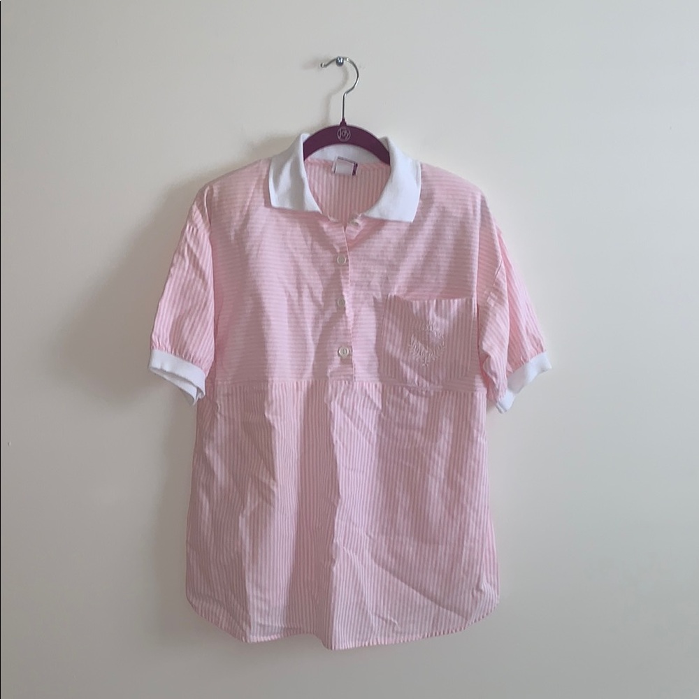 Vintage 90’s Women’s Maternity Striped Blouse